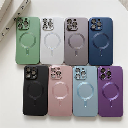 iPhone Case With Magnetic Suction & Lens Film Electroplating