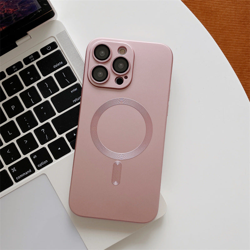 iPhone Case With Magnetic Suction & Lens Film Electroplating