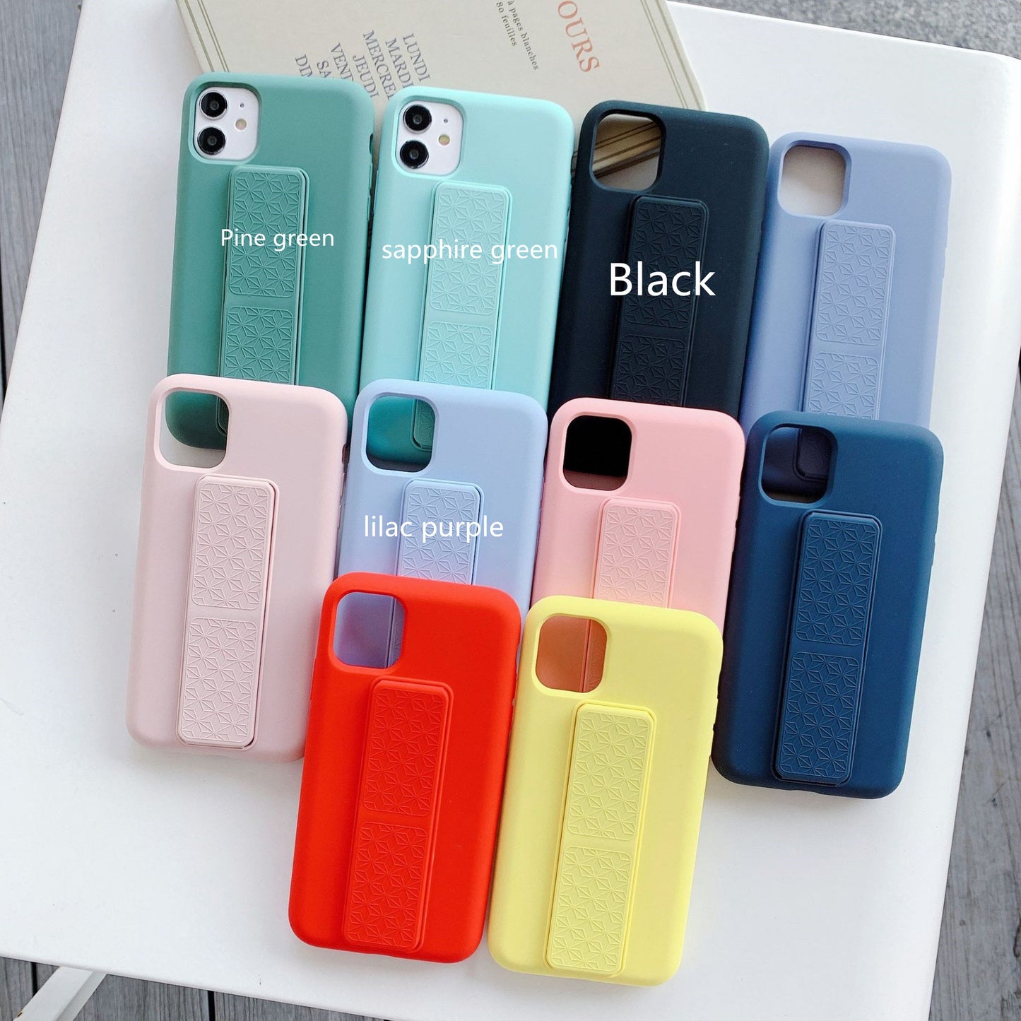 New Creative Stand Silicone iPhone Case