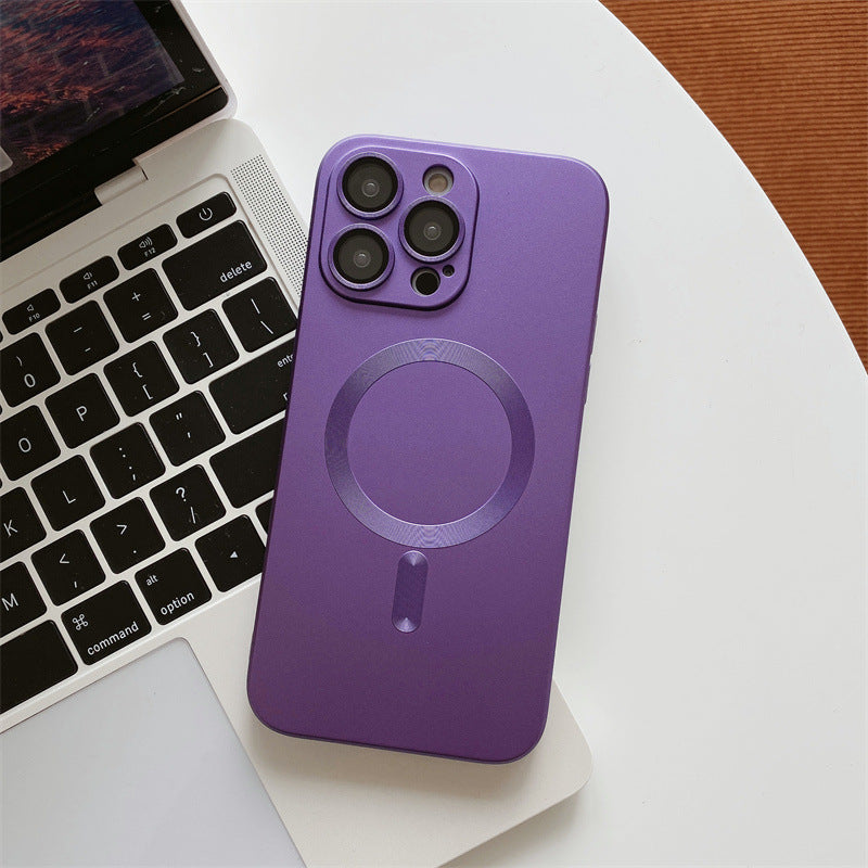 iPhone Case With Magnetic Suction & Lens Film Electroplating